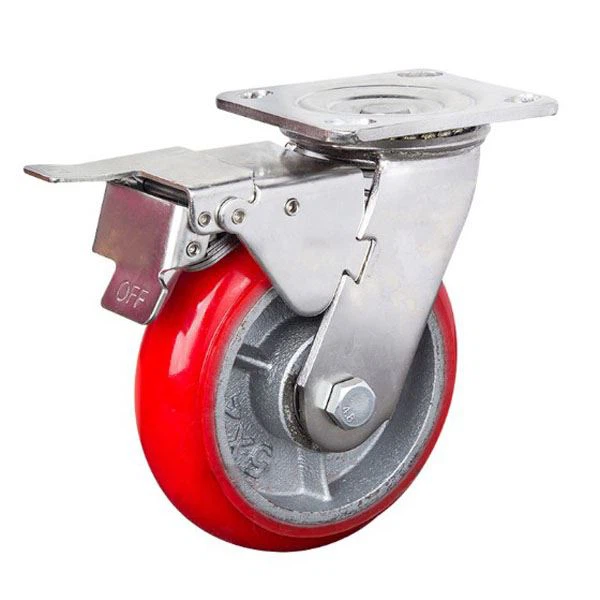 5 inch round PU wheels